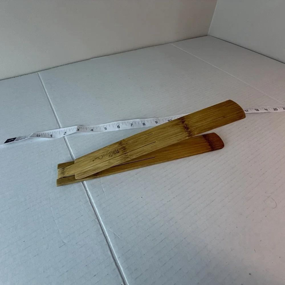 Pampered Chef Bamboo Salad Tongs 14